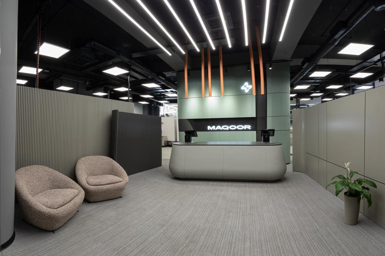 Maqoor — premium dry cleaning interior